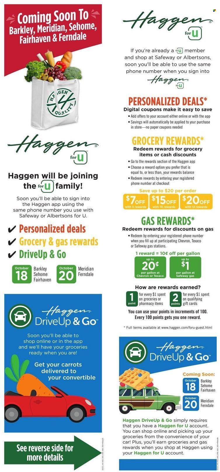 Haggen (WA) Weekly Ad Flyer Specials October 12 to October 25, 2022