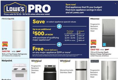 Lowe's Weekly Ad Flyer Specials October 10 to October 14, 2022