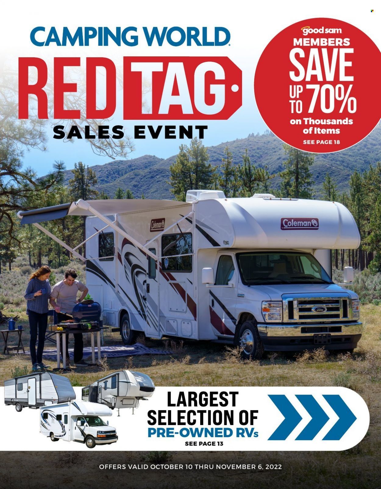 Camping World Weekly Ad Flyer Specials October 10 to November 6, 2022
