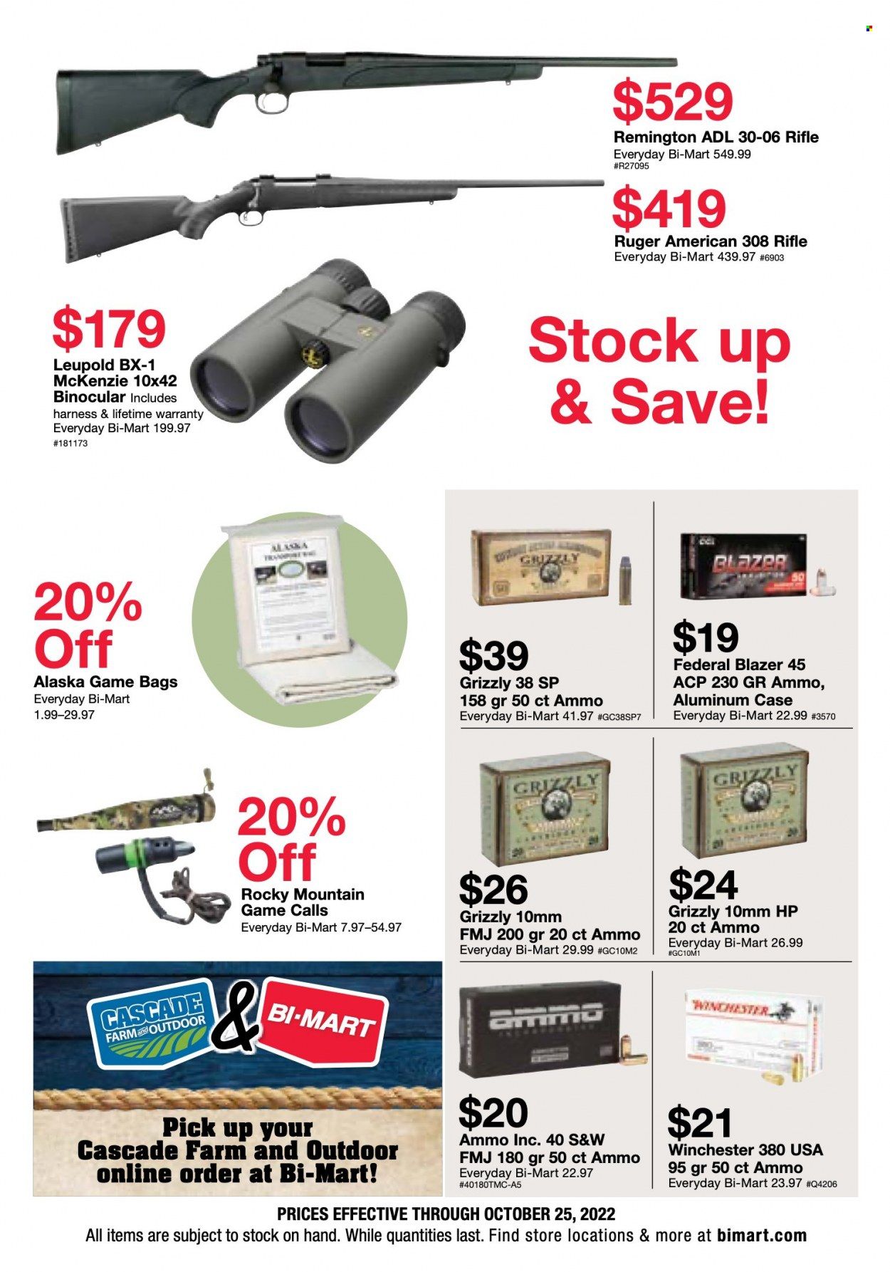 Bi-Mart (ID, OR, WA) Weekly Ad Flyer Specials October 12 to October 25, 2022