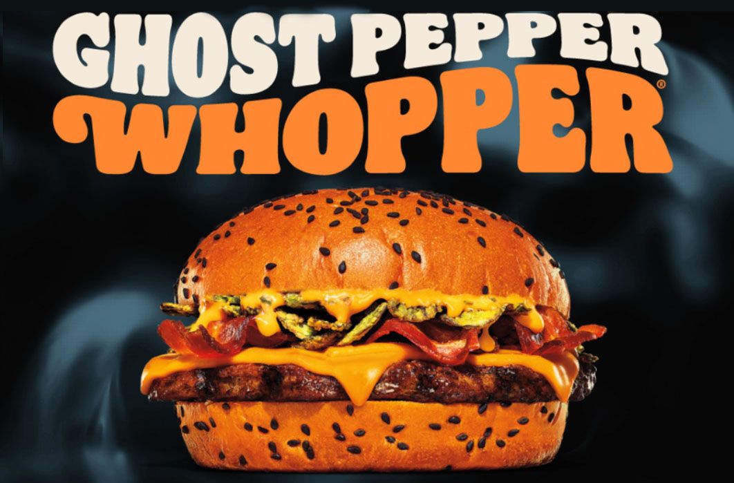 The New Hot ’n Spicy Ghost Pepper Whopper Premiers at Burger King this Halloween The New Hot ’n Spicy Ghost Pepper Whopper Premiers at Burger King this Halloween