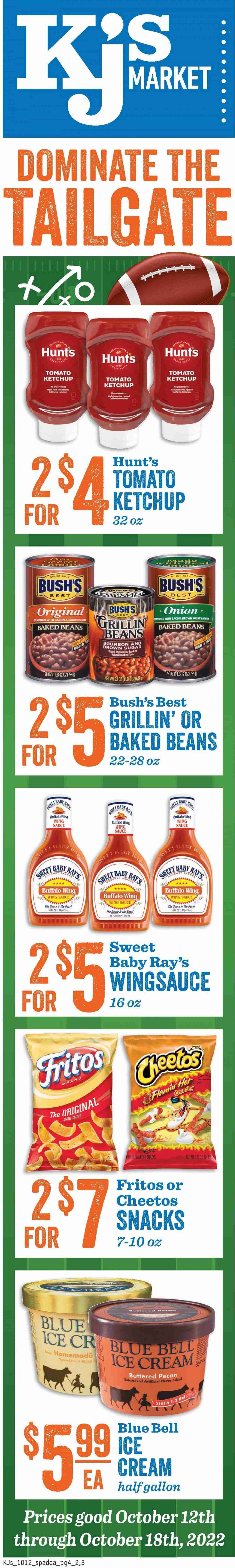 KJ´s Market (GA, SC) Weekly Ad Flyer Specials October 12 to October 18, 2022