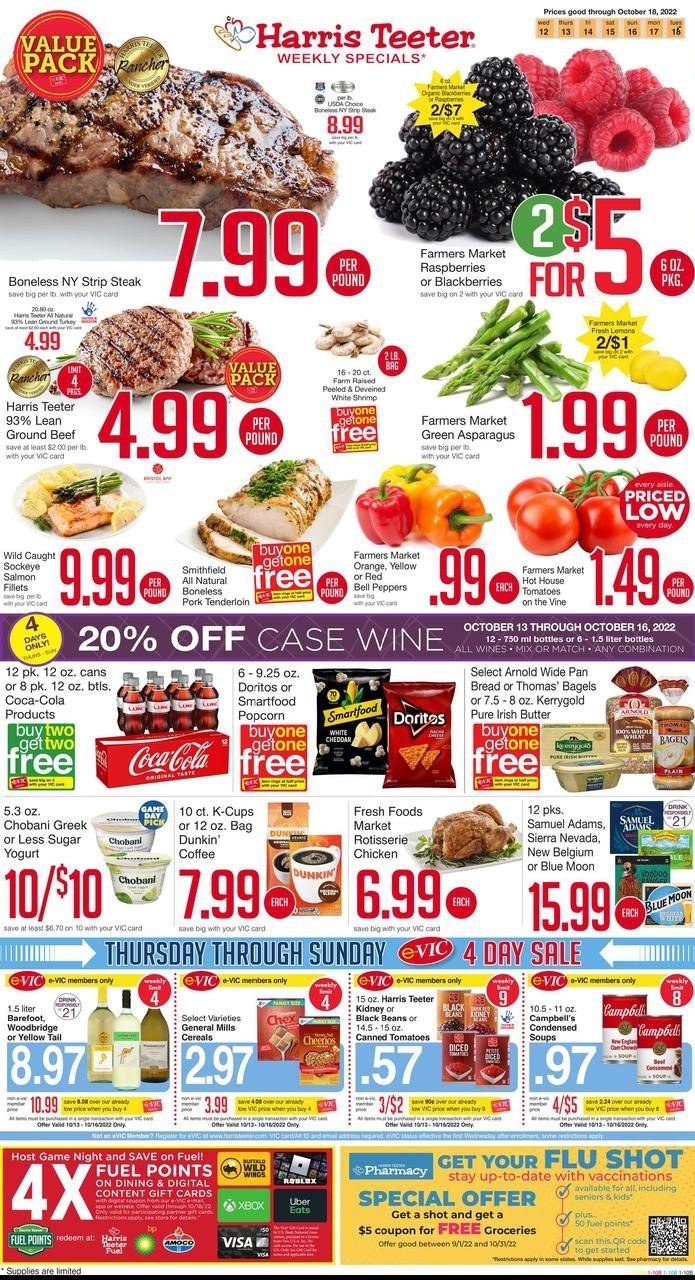 Harris Teeter Weekly Ad Flyer Specials October 12 to October 18, 2022