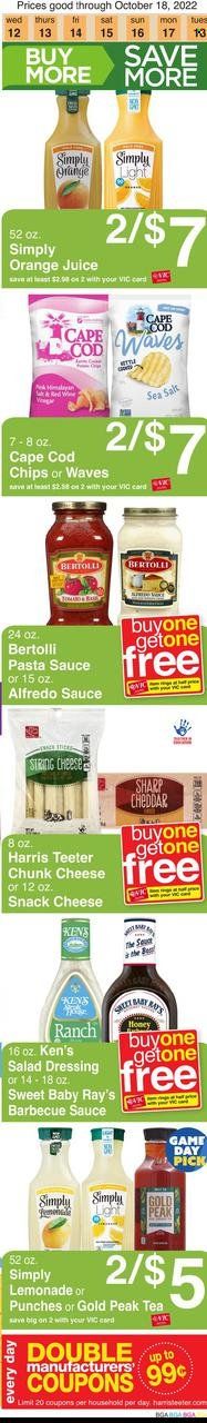 Harris Teeter Weekly Ad Flyer Specials October 12 to October 18, 2022