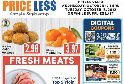 Price Less Foods Weekly Ad Flyer Specials October 12 to October 18, 2022