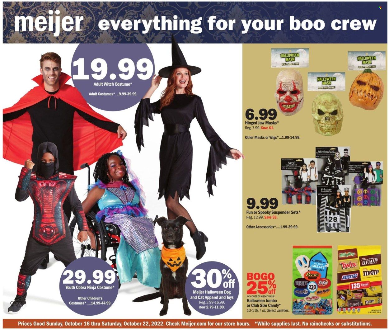 Meijer (IL, IN, KY, MI, OH, WI) Weekly Ad Flyer Specials October 16 to October 22, 2022