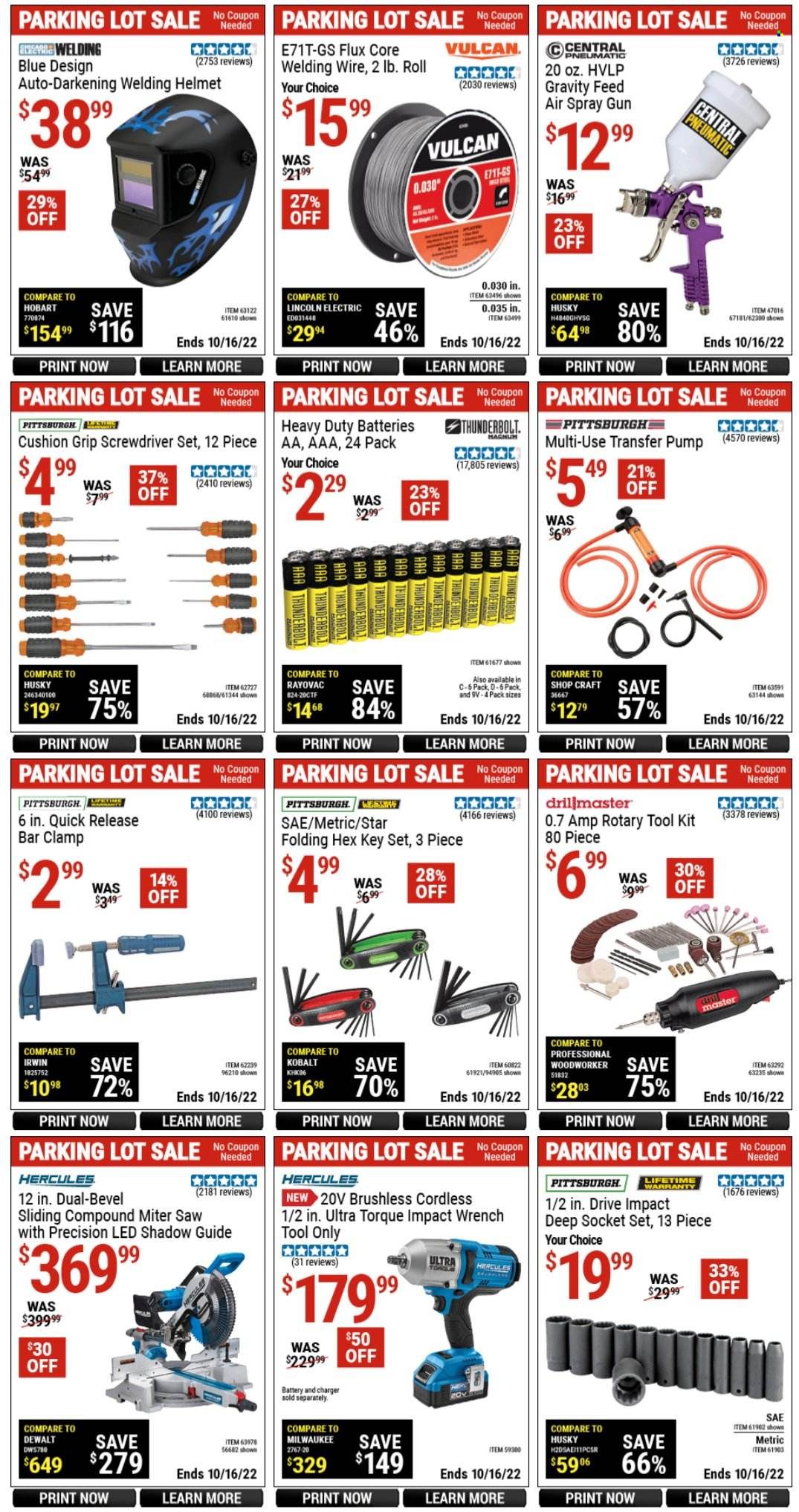 Harbor Freight Weekly Ad Flyer Specials October 14 to October 16, 2022