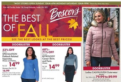 Boscov's (CT, DE, MD, NJ, NY, PA) Weekly Ad Flyer Specials October 13 to October 19, 2022