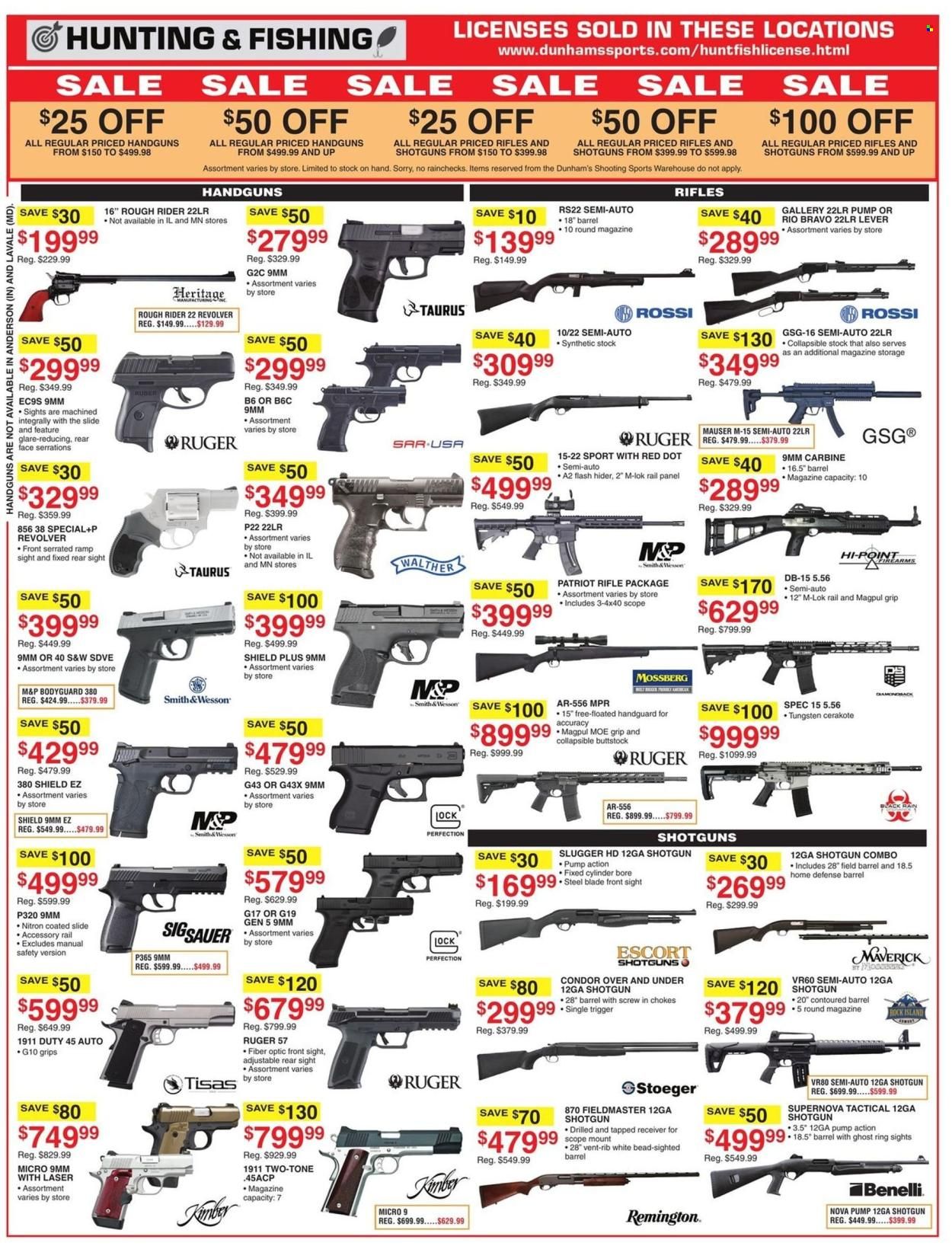Dunham's Sports (MI, PA, WI) Weekly Ad Flyer Specials October 15 to October 20, 2022