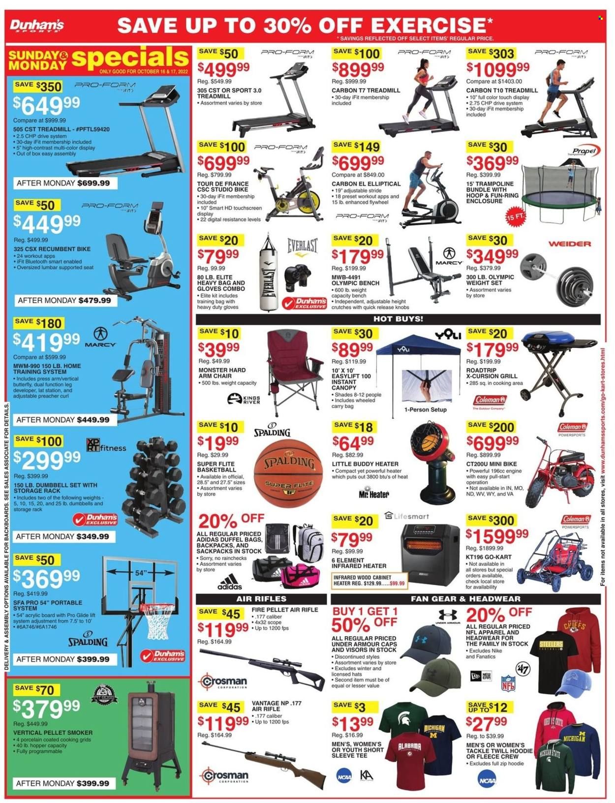 Dunham's Sports (MI, PA, WI) Weekly Ad Flyer Specials October 15 to October 20, 2022