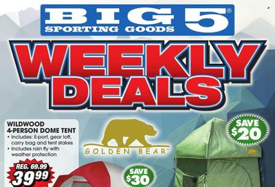 Big 5 (AZ, CA, CO, ID, NM, OR, UT, WA) Weekly Ad Flyer Specials October 14 to October 20, 2022