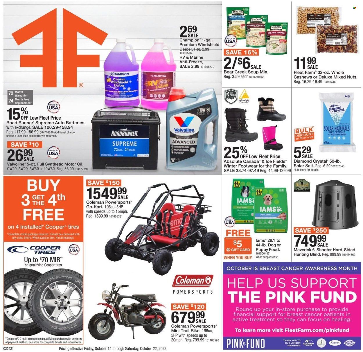 Fleet Farm (IA, MN, ND, WI) Weekly Ad Flyer Specials October 14 to October 22, 2022