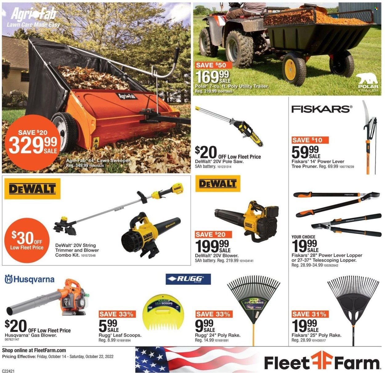 Fleet Farm (IA, MN, ND, WI) Weekly Ad Flyer Specials October 14 to October 22, 2022