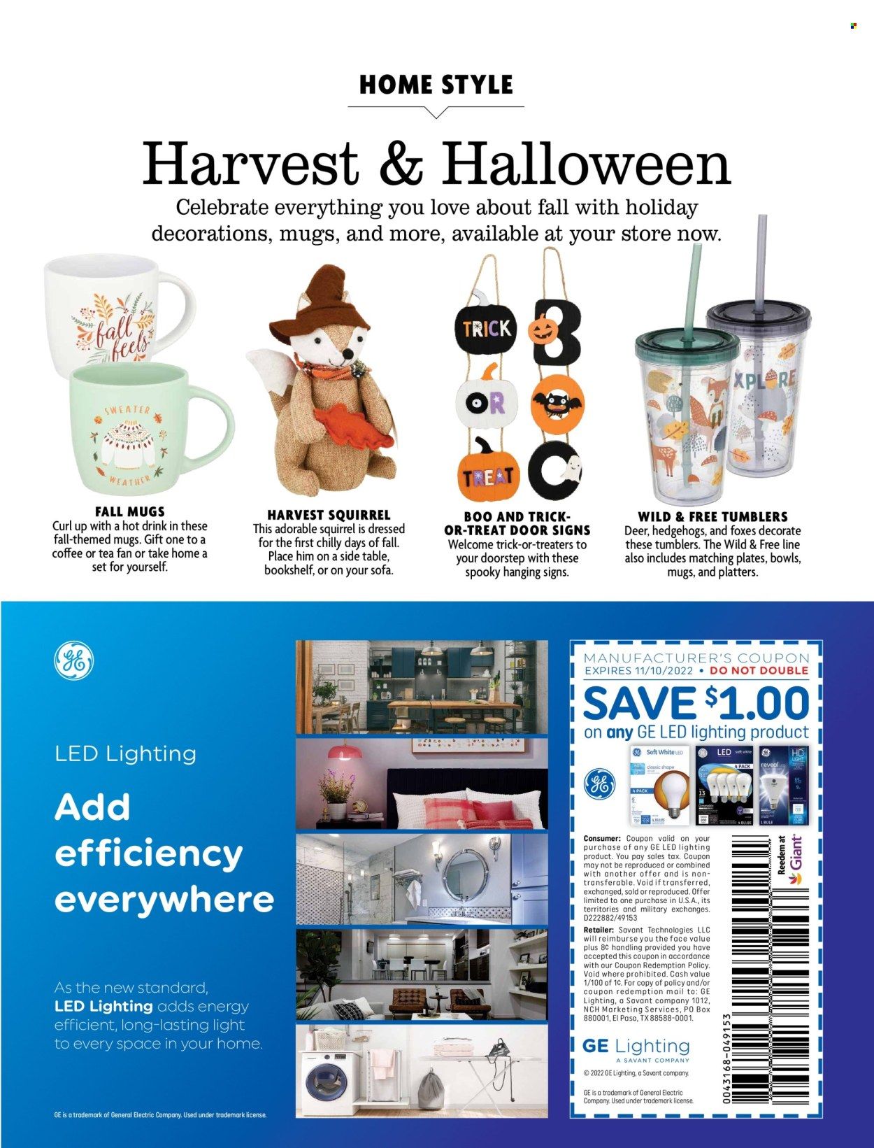 Giant Food (DE, MD, VA) Weekly Ad Flyer Specials October 1 to November 30, 2022