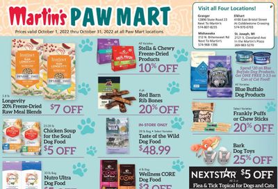 Martin’s (IN, MI) Weekly Ad Flyer Specials October 1 to October 31, 2022