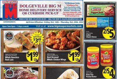 Big M (NY, PA) Weekly Ad Flyer Specials October 14 to October 20, 2022