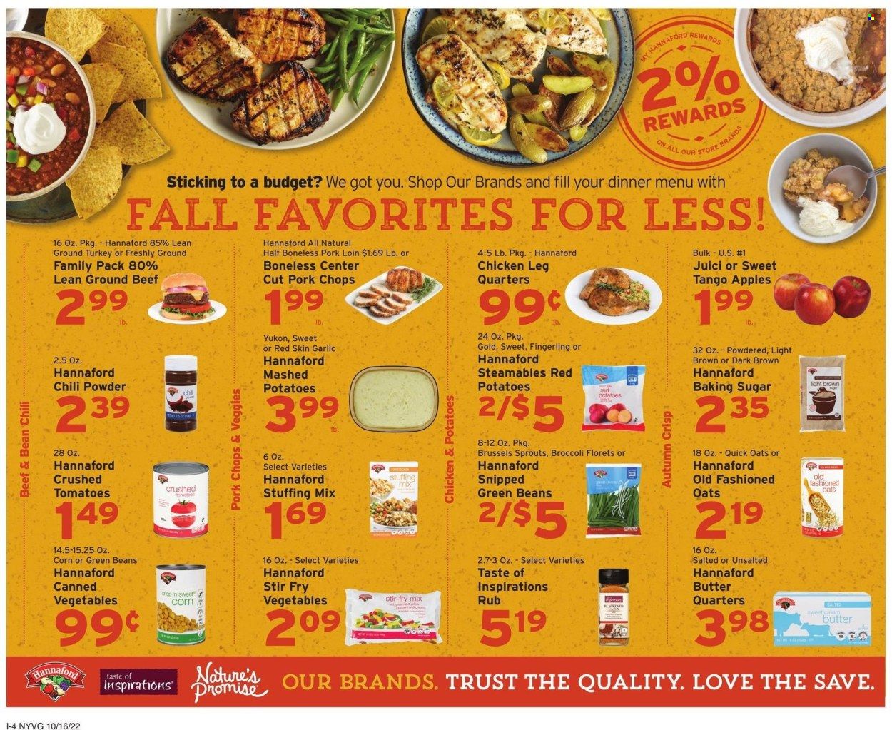 Hannaford (NY) Weekly Ad Flyer Specials October 16 to October 22, 2022