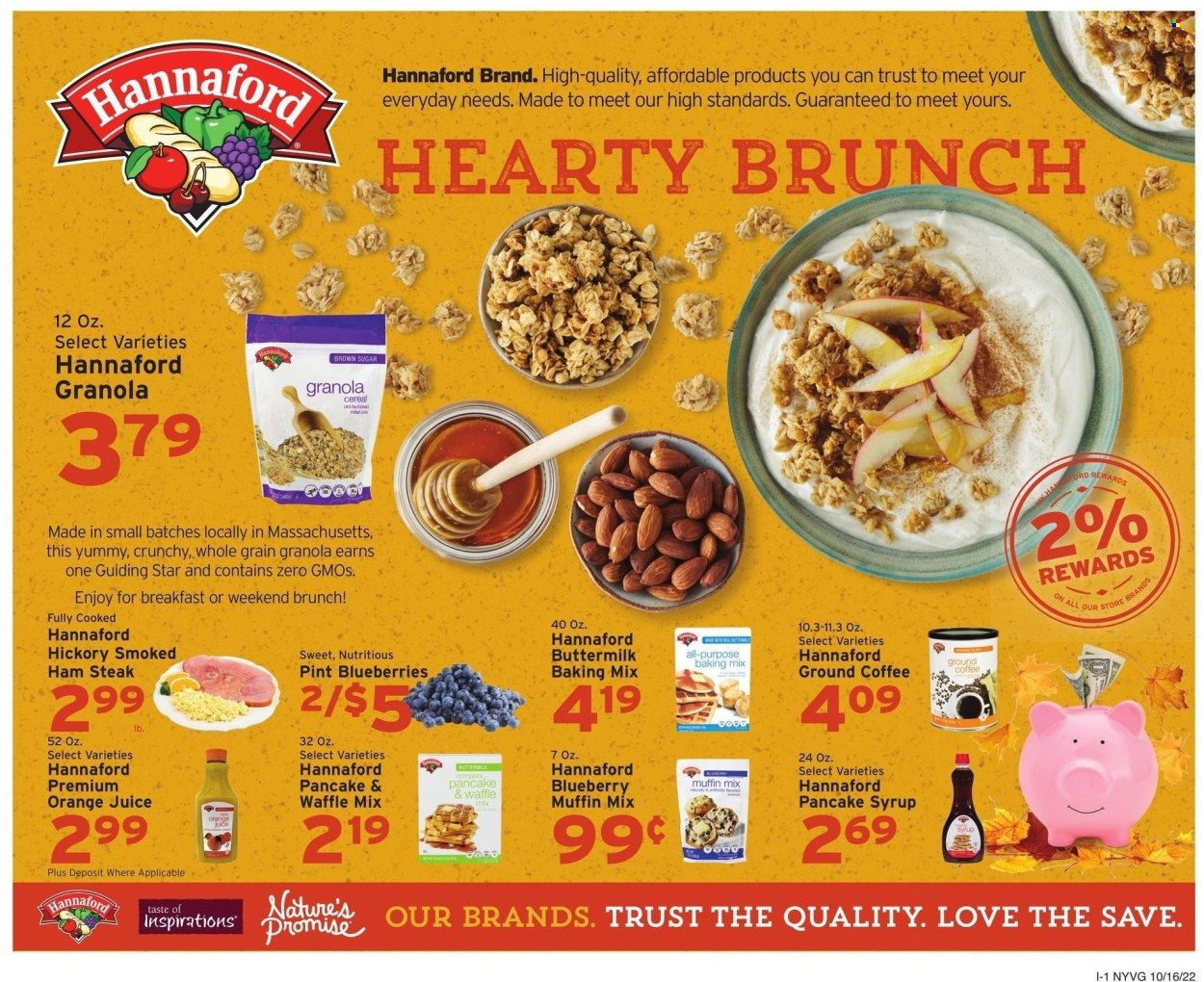 Hannaford (NY) Weekly Ad Flyer Specials October 16 to October 22, 2022