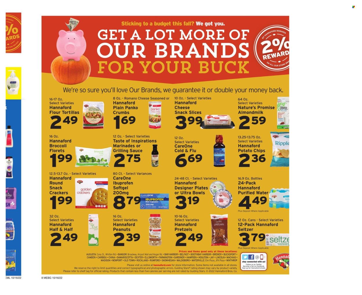 Hannaford (ME) Weekly Ad Flyer Specials October 16 to October 22, 2022