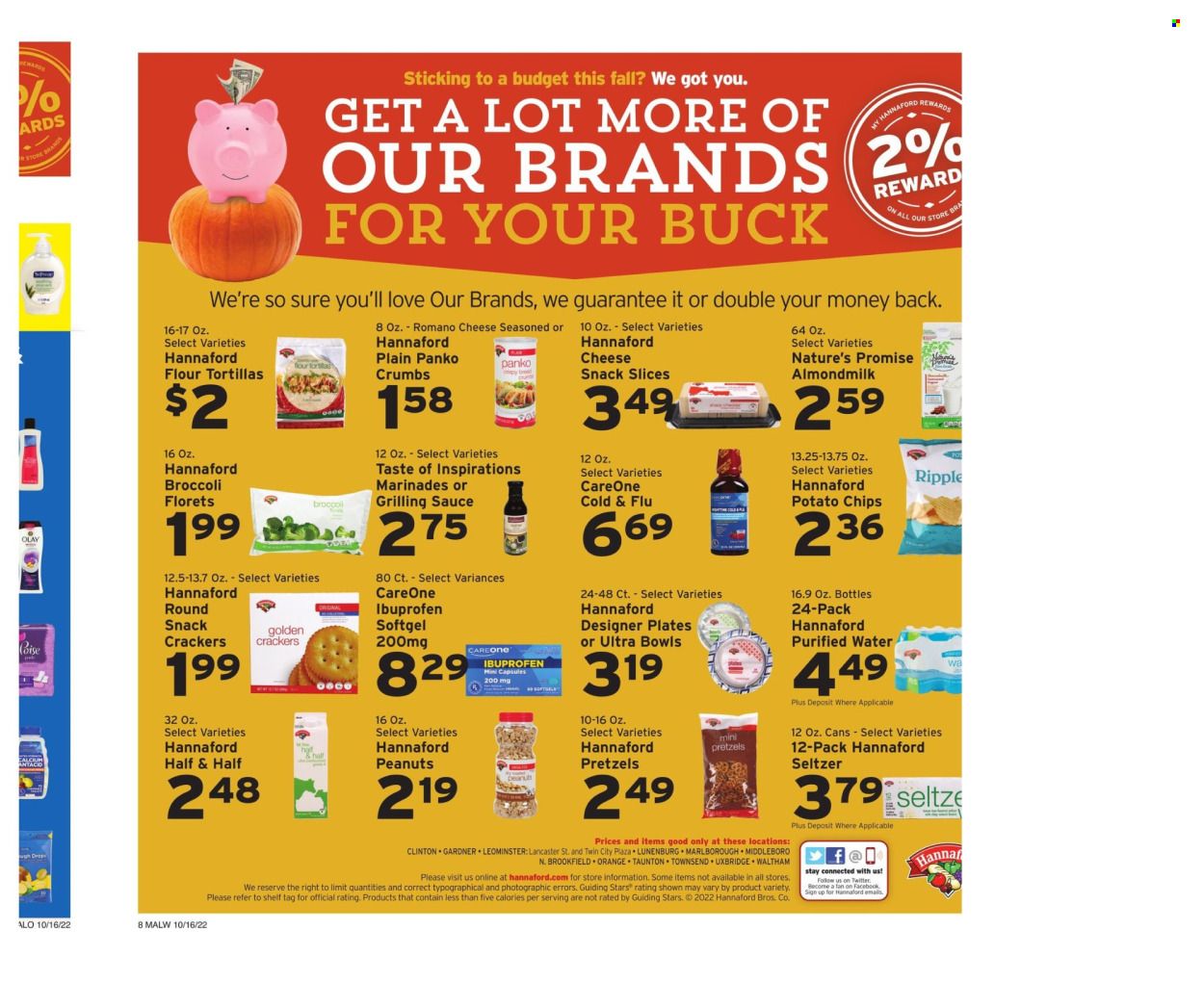 Hannaford (MA) Weekly Ad Flyer Specials October 16 to October 22, 2022