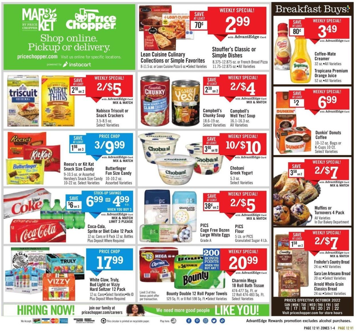 Price Chopper (CT, NY, PA, VT) Weekly Ad Flyer Specials October 16 to October 22, 2022