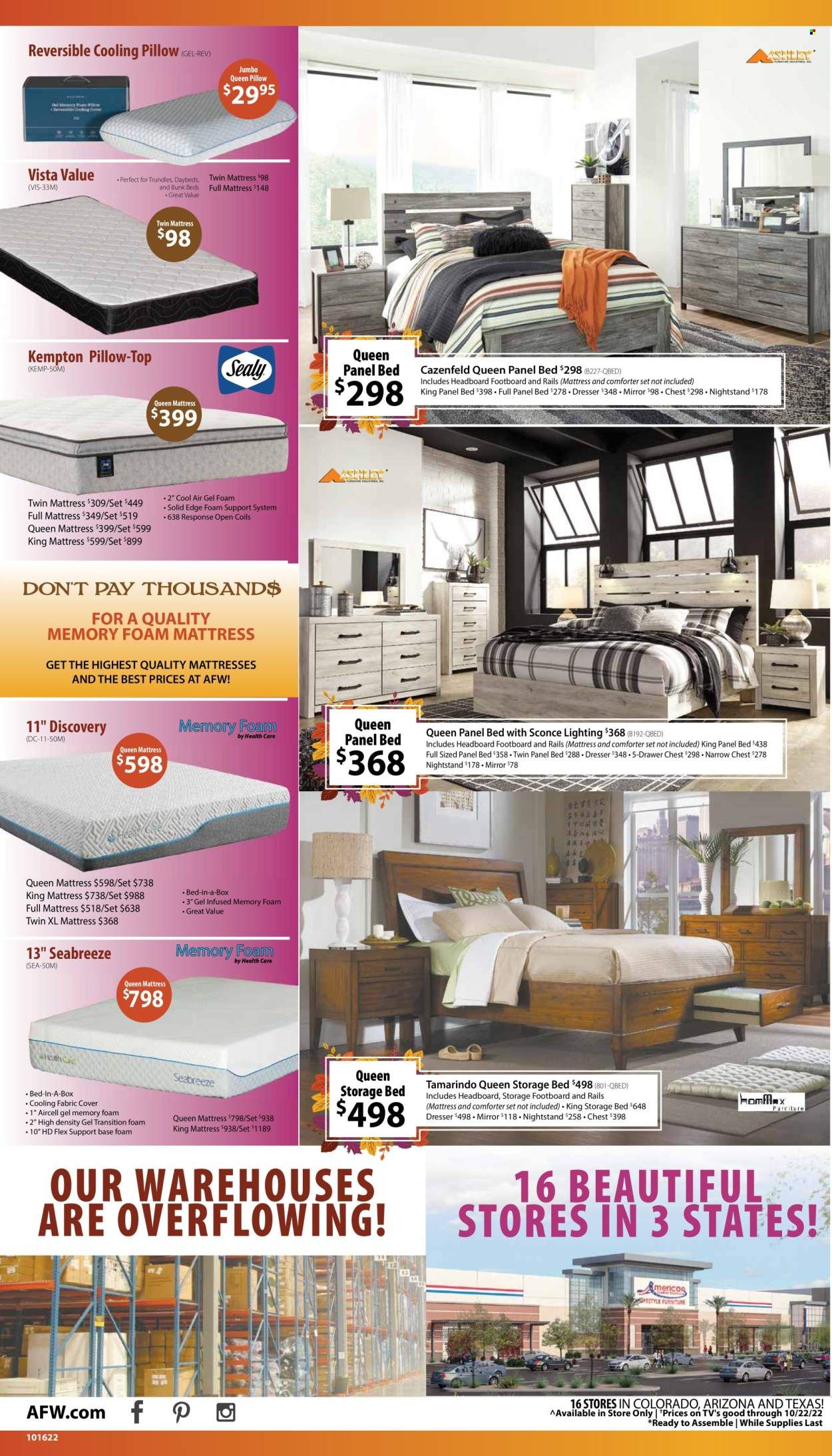 American Furniture Warehouse (AZ, CO, TX) Weekly Ad Flyer Specials October 16 to October 22, 2022