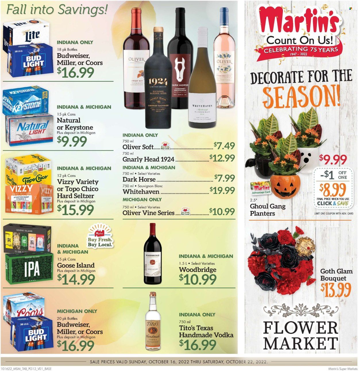 Martin’s (IN, MI) Weekly Ad Flyer Specials October 16 to October 22, 2022