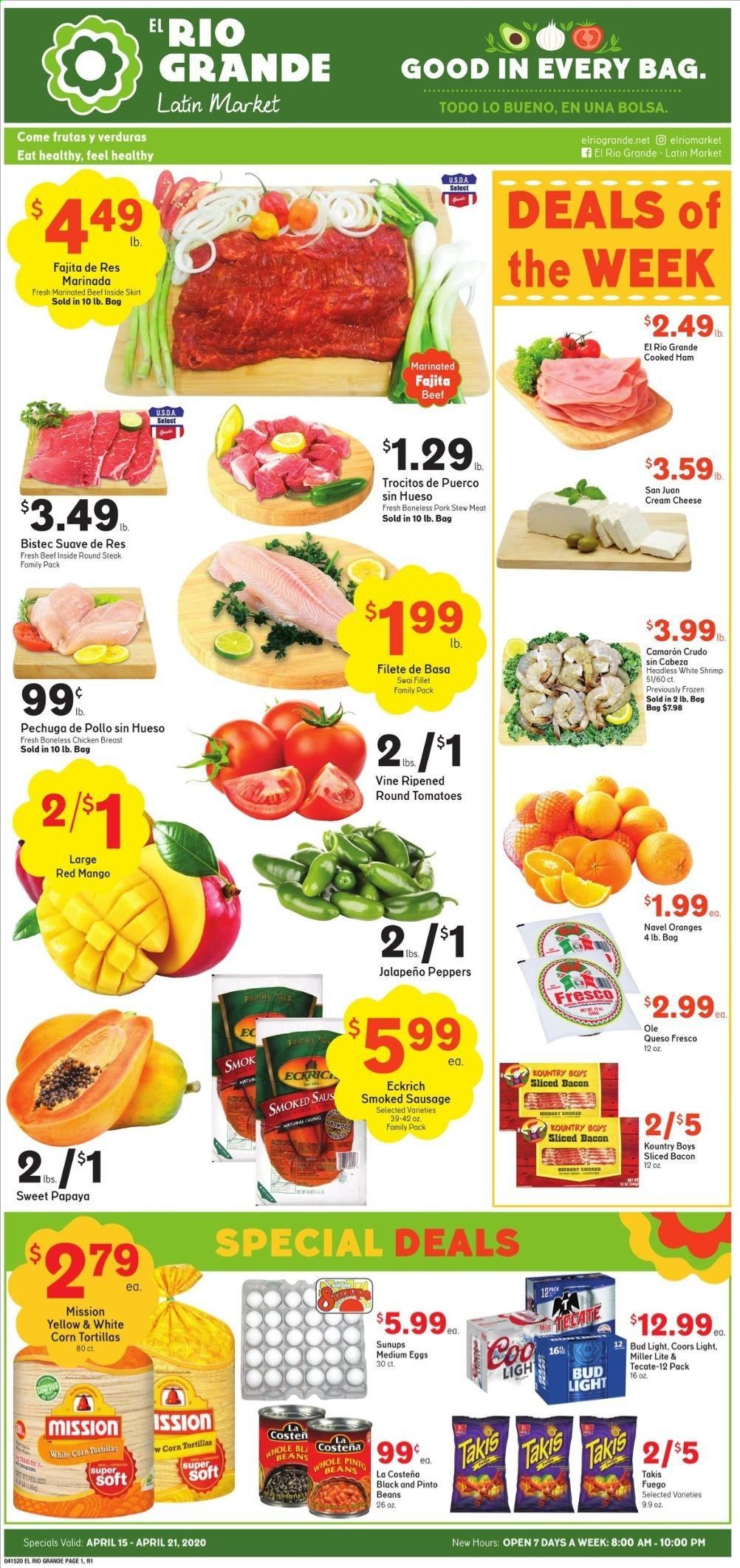 El Rio Grande Weekly Ad & Flyer April 15 to 21