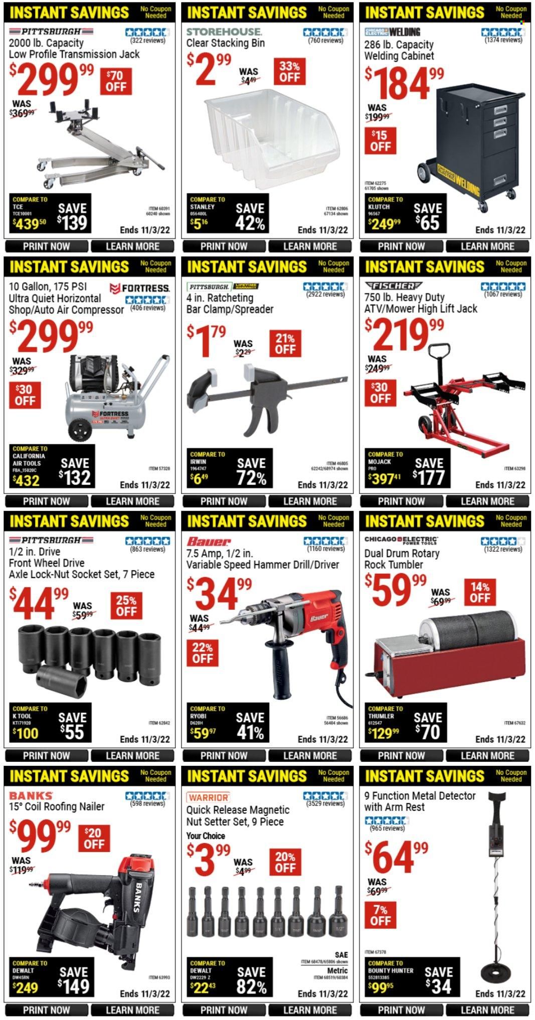 Harbor Freight Weekly Ad Flyer Specials October 17 to November 3, 2022