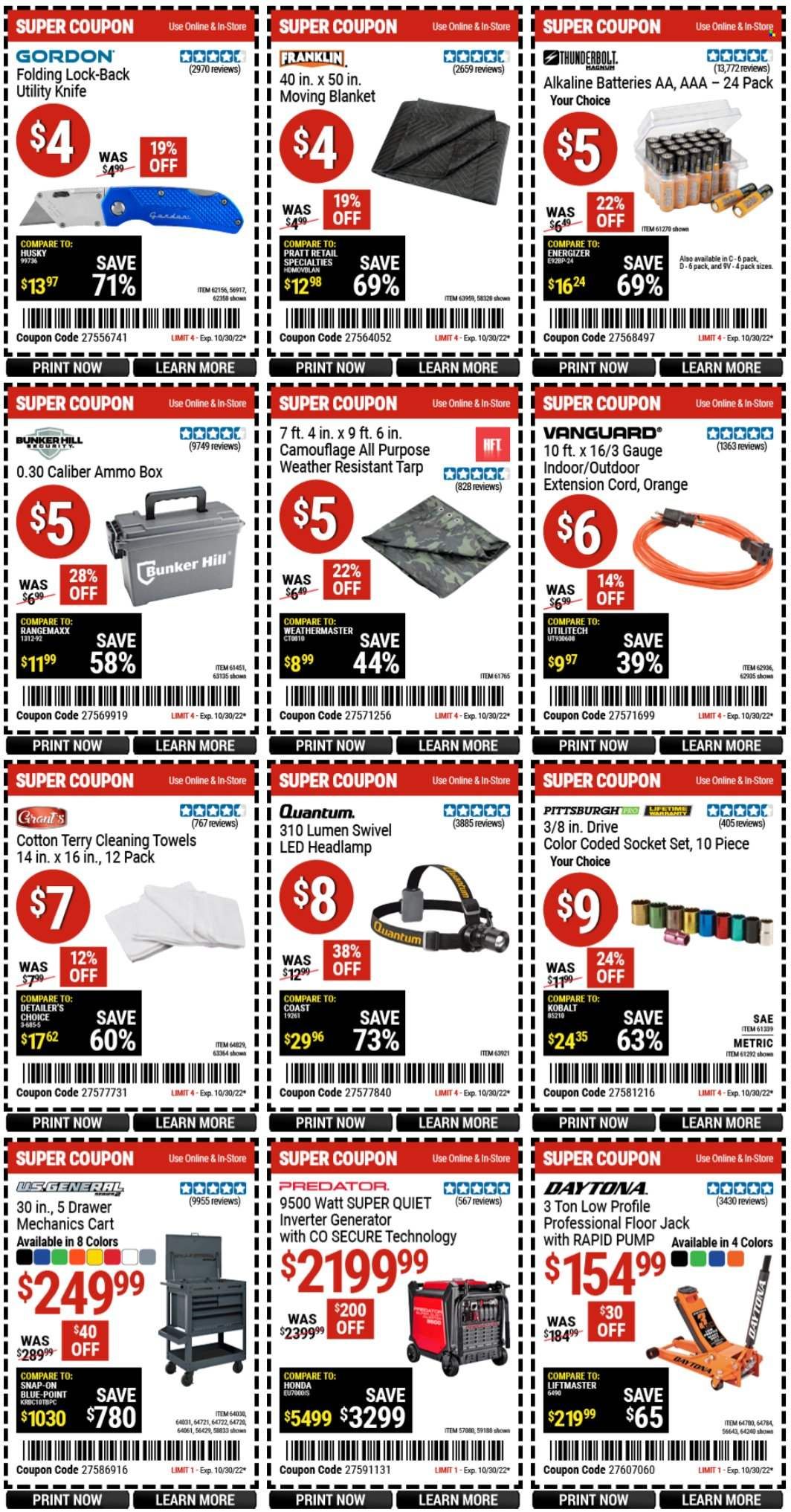 Harbor Freight Weekly Ad Flyer Specials October 17 to October 30, 2022
