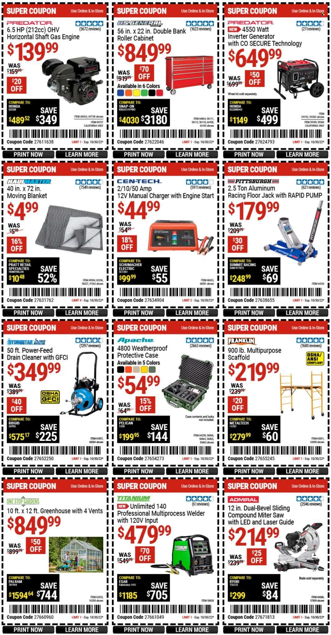 Harbor Freight Weekly Ad Flyer Specials October 17 to October 30, 2022