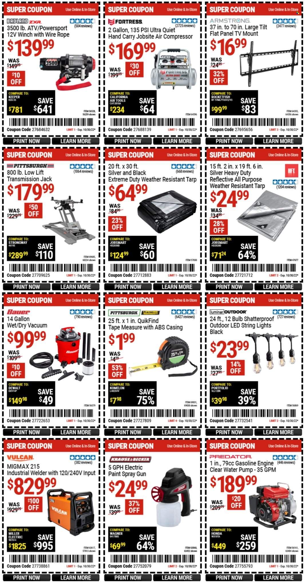 Harbor Freight Weekly Ad Flyer Specials October 17 to October 30, 2022