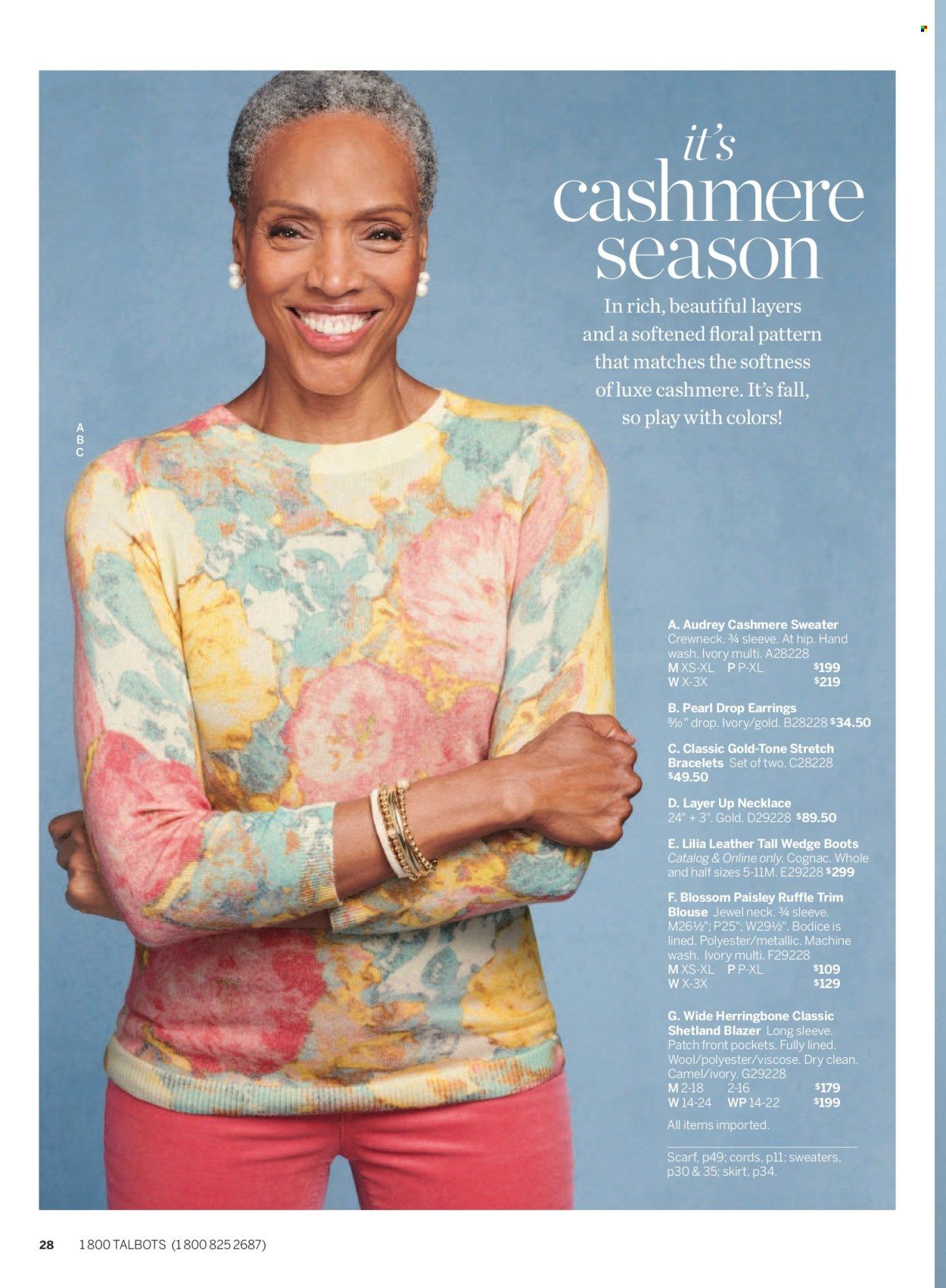 Talbots Weekly Ad Flyer Specials November 1 to November 30, 2022