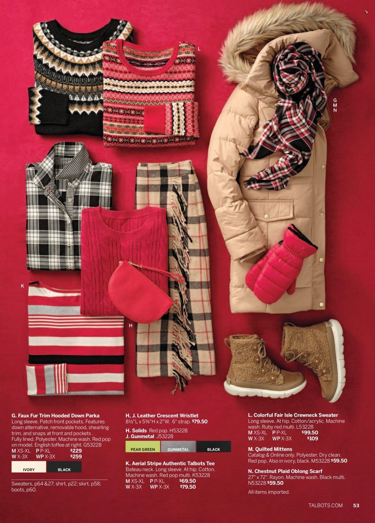 Talbots Weekly Ad Flyer Specials November 1 to November 30, 2022