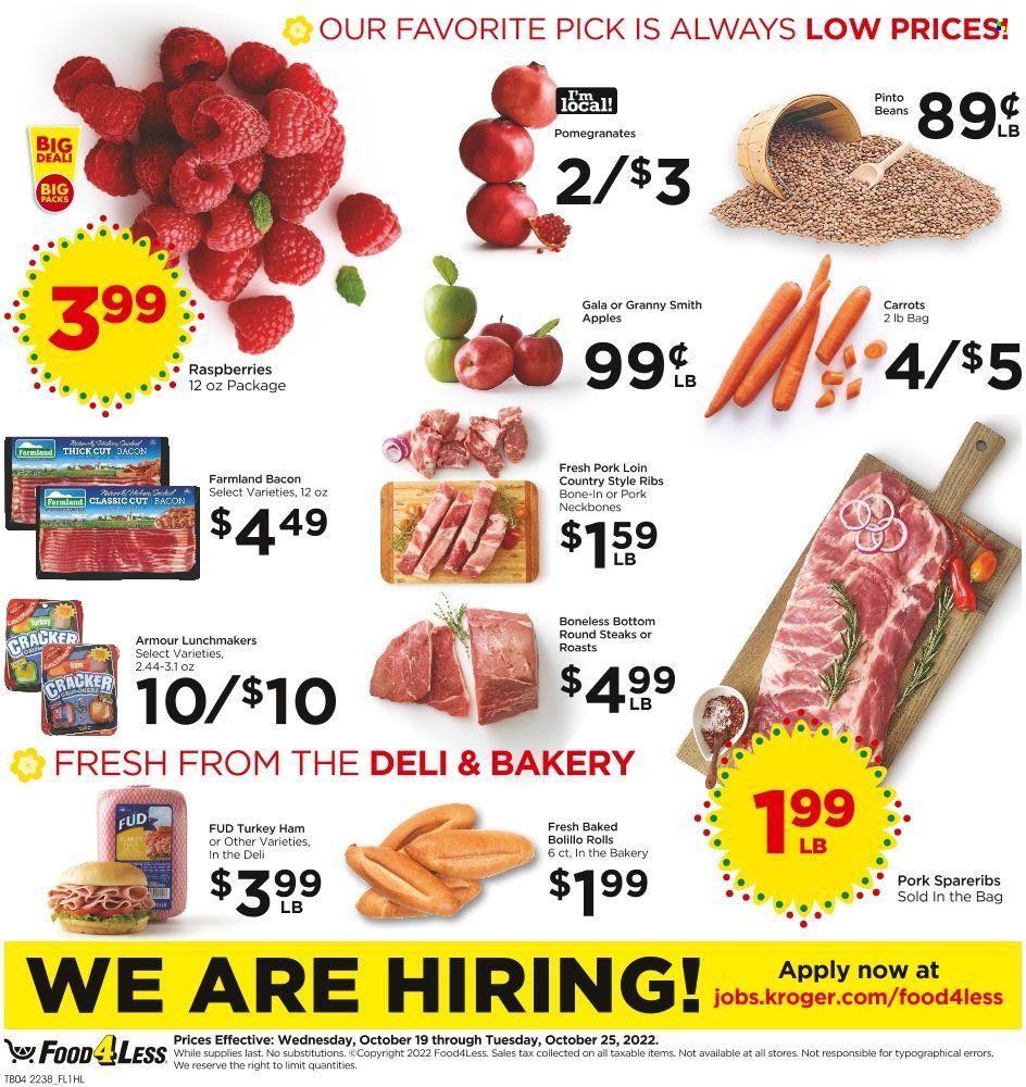 Food 4 Less (CA) Weekly Ad Flyer Specials October 19 to October 25, 2022