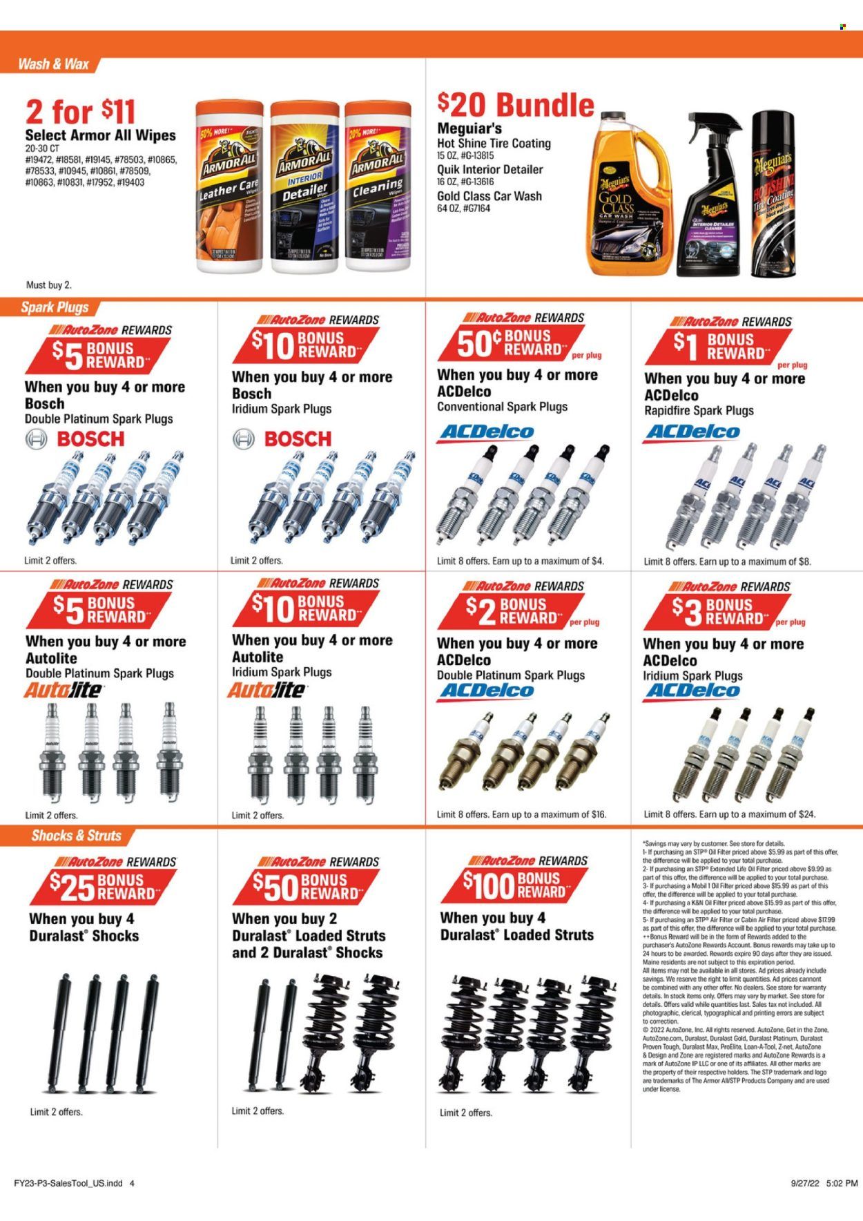 Autozone Weekly Ad Flyer Specials October 18 to November 14, 2022