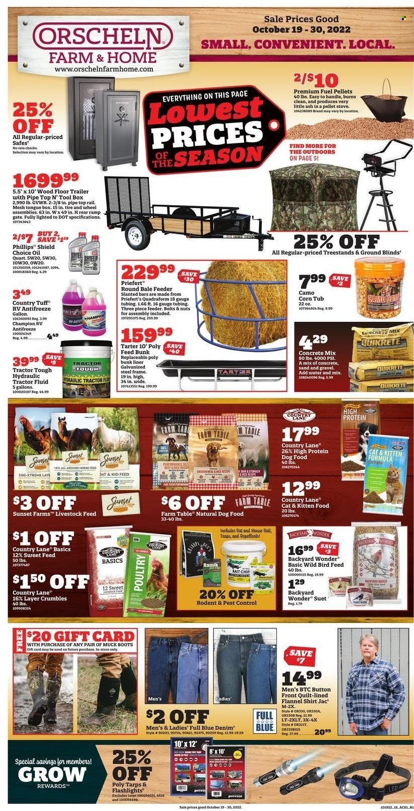 Orscheln Farm and Home (IA, IN, KS, MO, NE, OK) Weekly Ad Flyer Specials October 19 to October 30, 2022