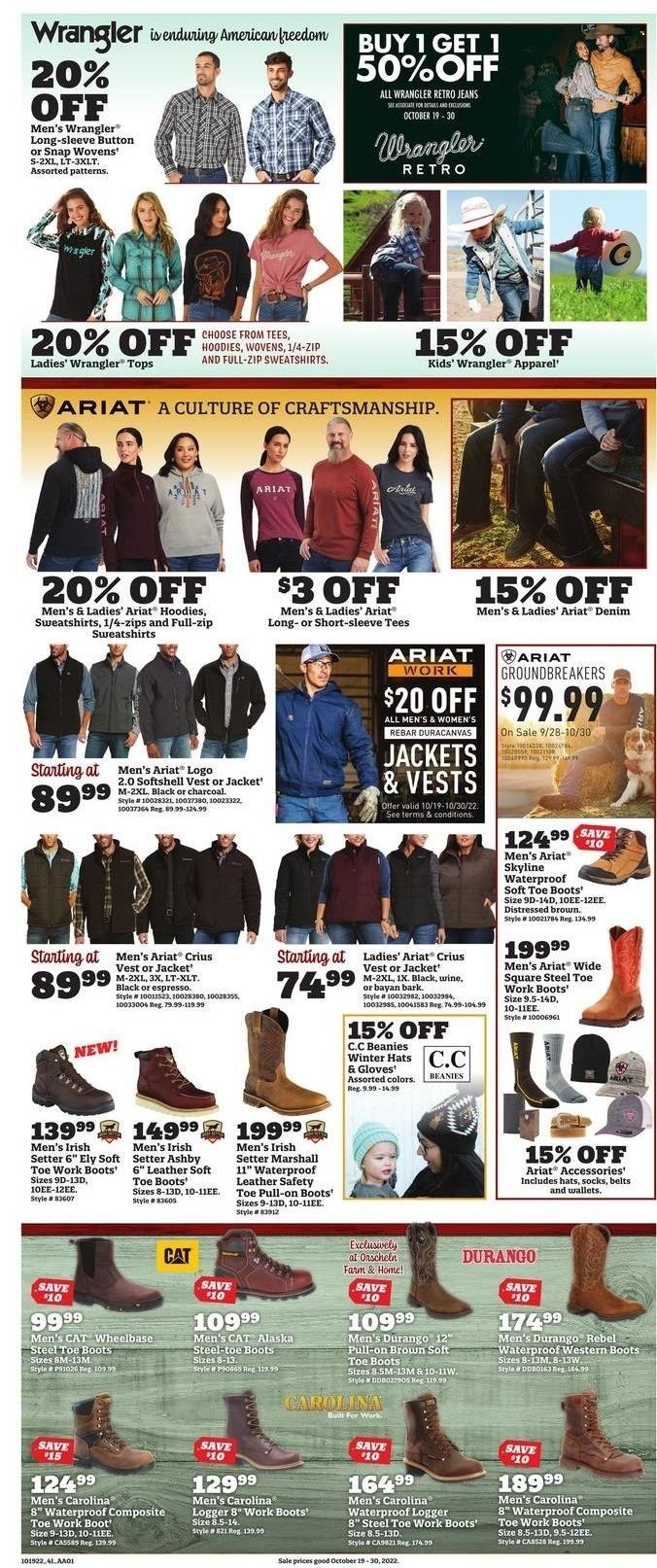 Orscheln Farm and Home (IA, IN, KS, MO, NE, OK) Weekly Ad Flyer Specials October 19 to October 30, 2022