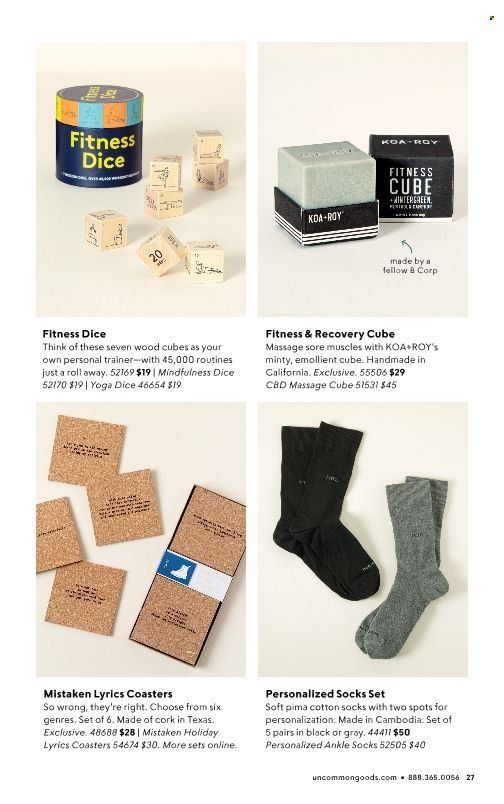 Uncommon Goods Weekly Ad Flyer Specials October 18 to January 1, 2023