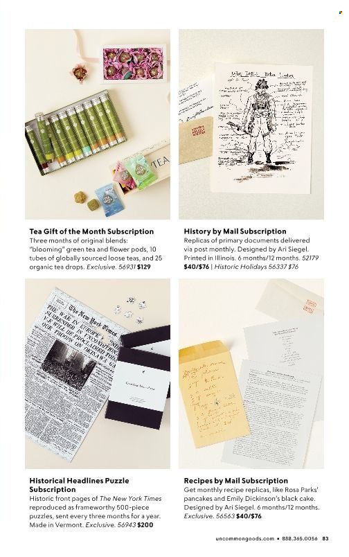 Uncommon Goods Weekly Ad Flyer Specials October 18 to January 1, 2023