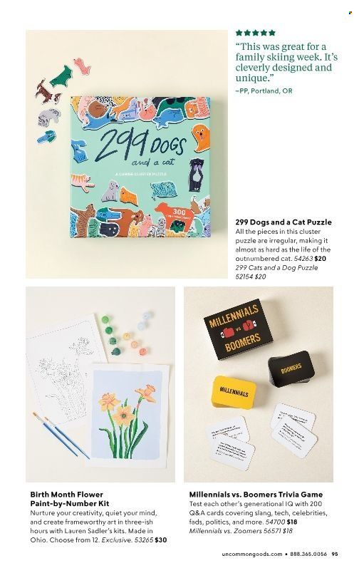 Uncommon Goods Weekly Ad Flyer Specials October 18 to January 1, 2023