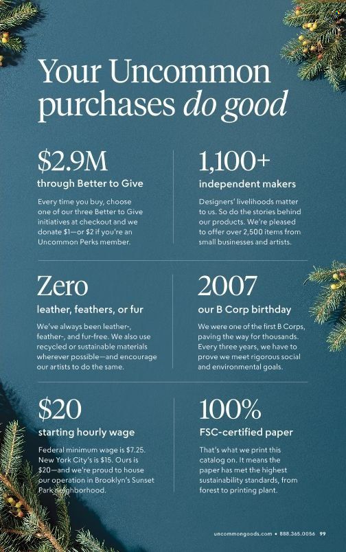 Uncommon Goods Weekly Ad Flyer Specials October 18 to January 1, 2023