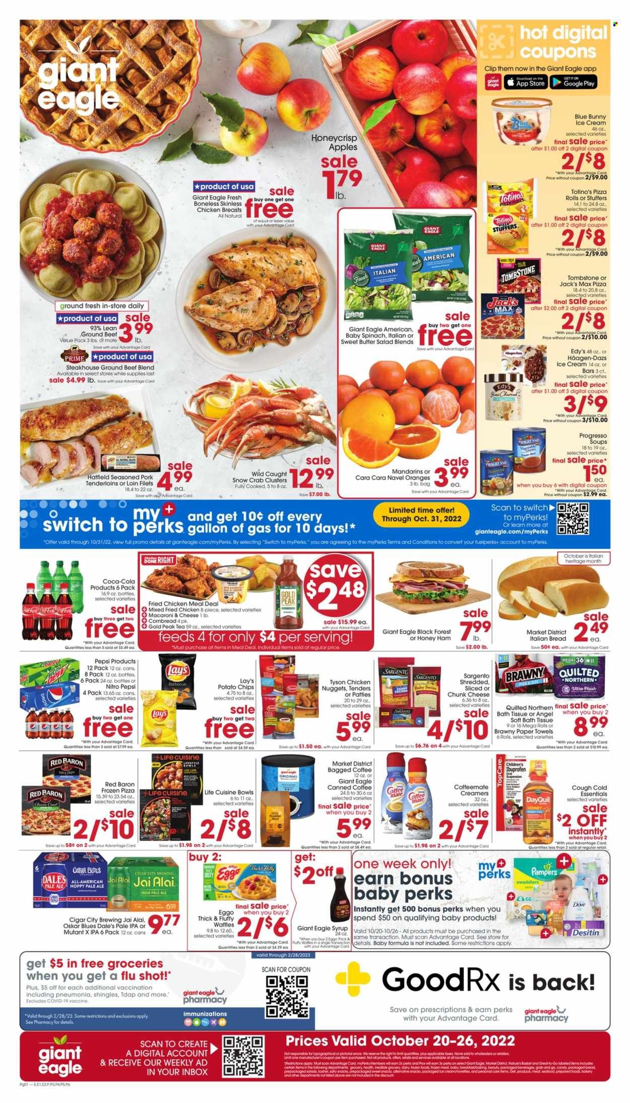 Giant Eagle (OH, PA) Weekly Ad Flyer Specials October 20 to October 26, 2022