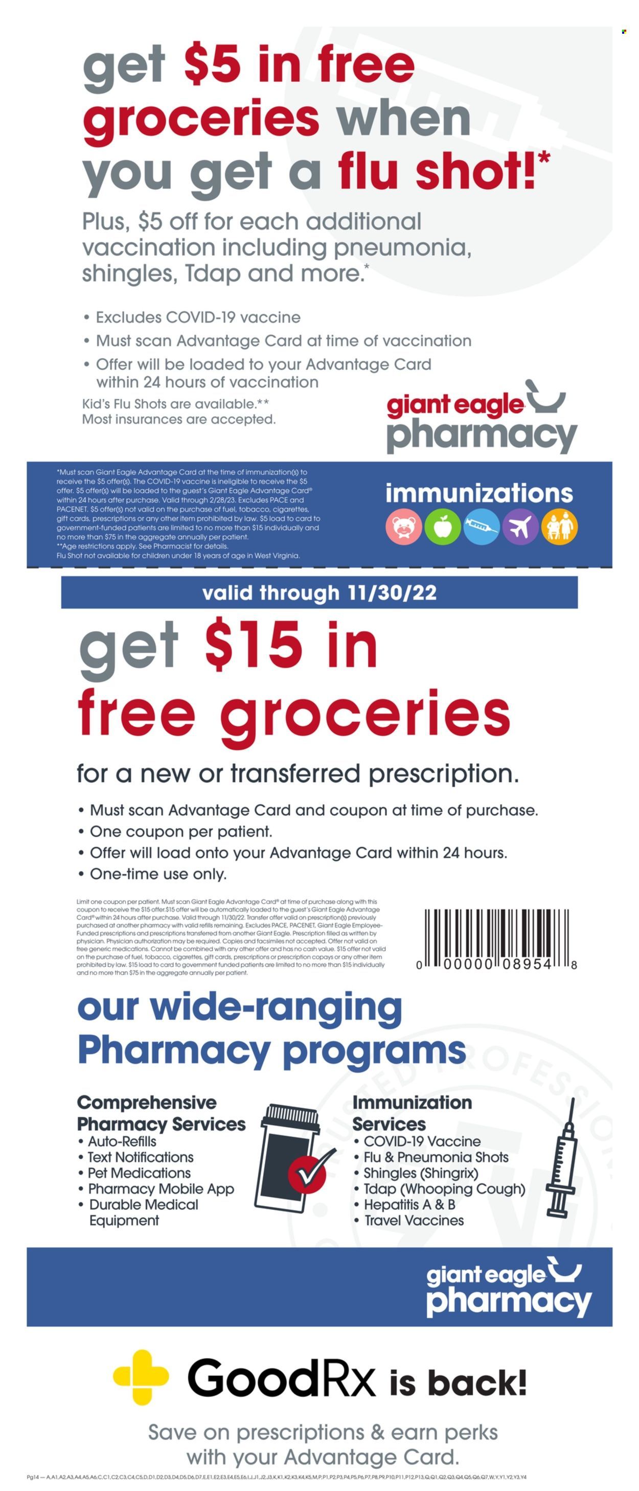 Giant Eagle (OH, PA) Weekly Ad Flyer Specials October 20 to October 26, 2022