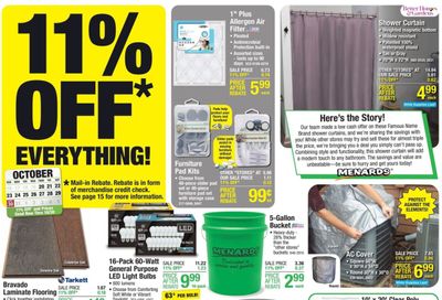Menards Weekly Ad Flyer Specials October 20 to October 30, 2022
