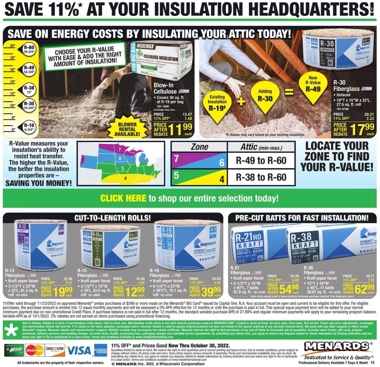 Menards Weekly Ad Flyer Specials October 20 to October 30, 2022