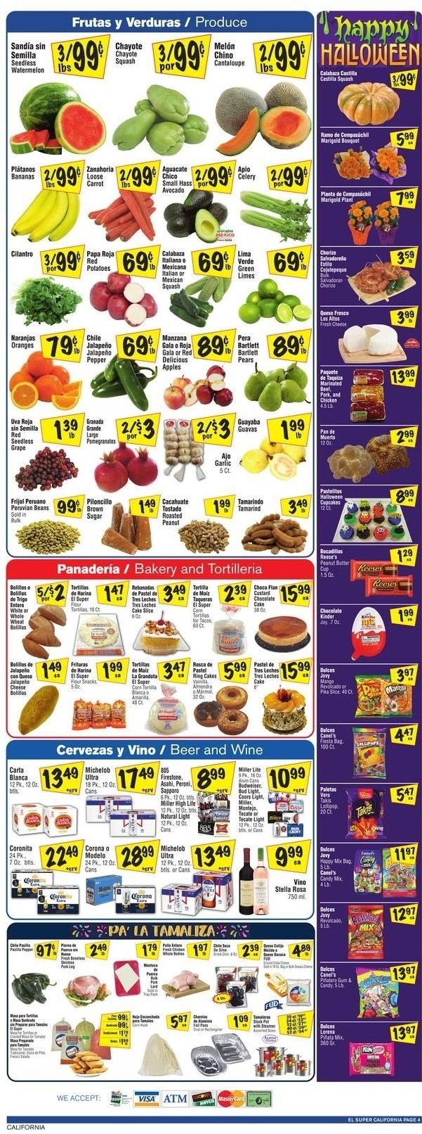El Super (CA, NM, NV, TX) Weekly Ad Flyer Specials October 19 to October 25, 2022