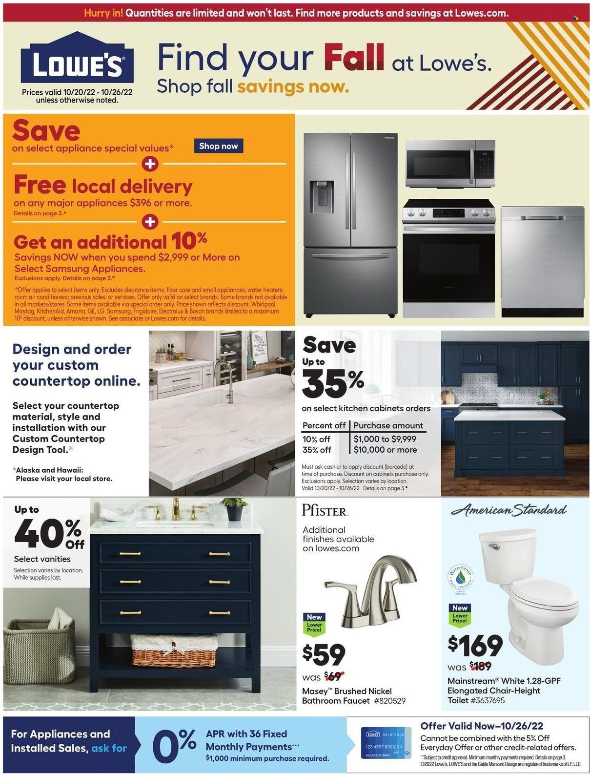 Lowe's Weekly Ad Flyer Specials October 20 to October 26, 2022