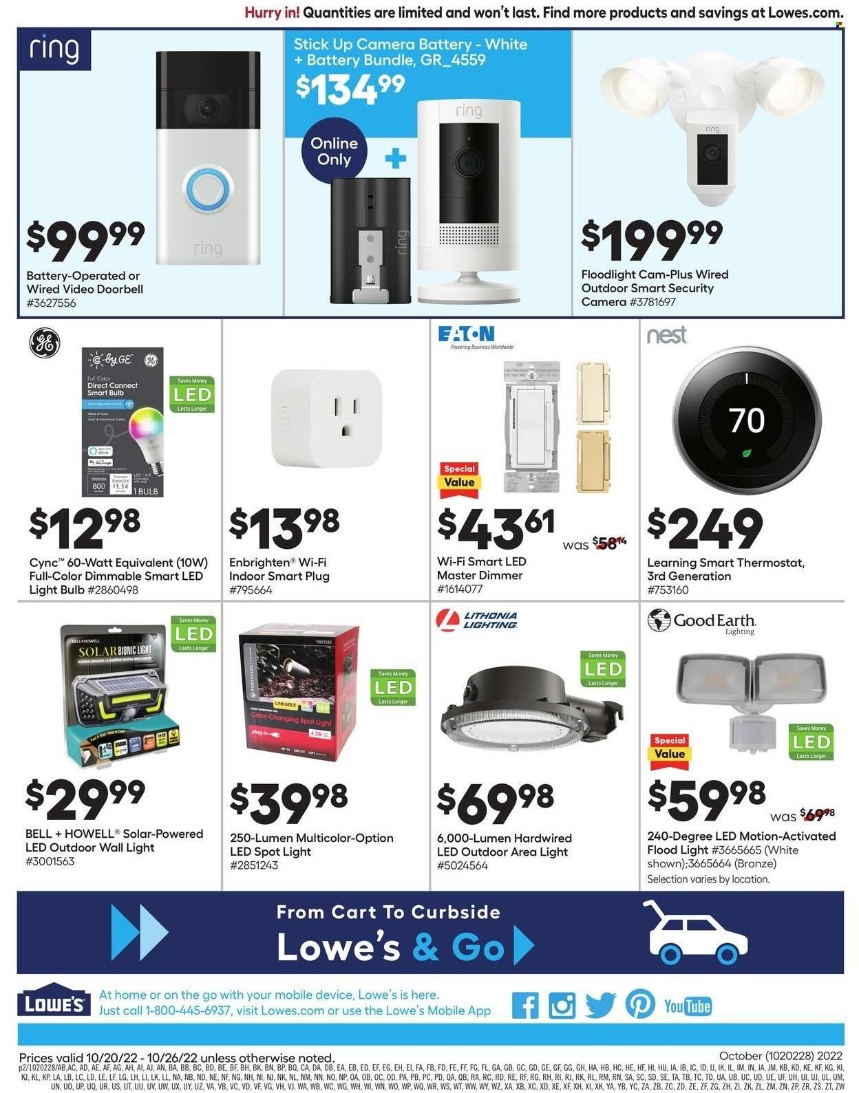 Lowe's Weekly Ad Flyer Specials October 20 to October 26, 2022