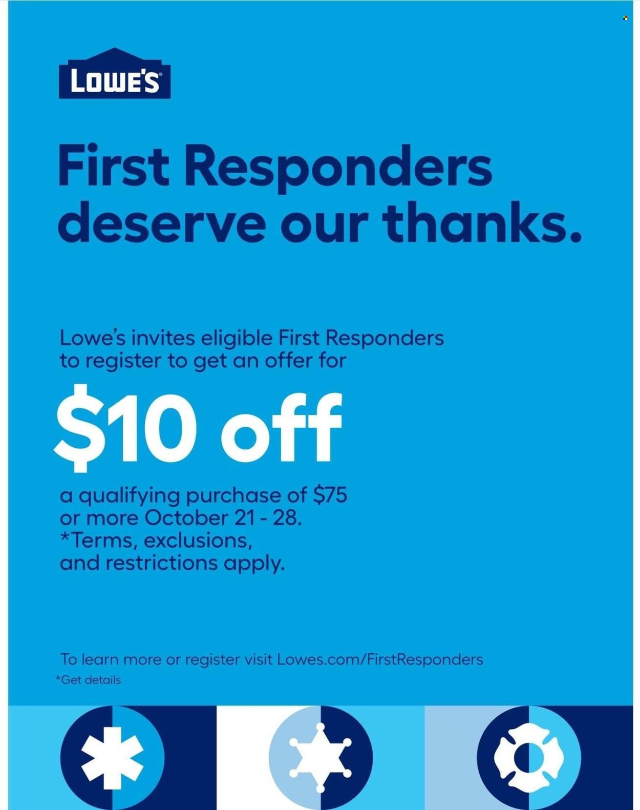 Lowe's Weekly Ad Flyer Specials October 20 to October 26, 2022